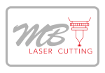 Logo MB LaserCutting auf schwarz